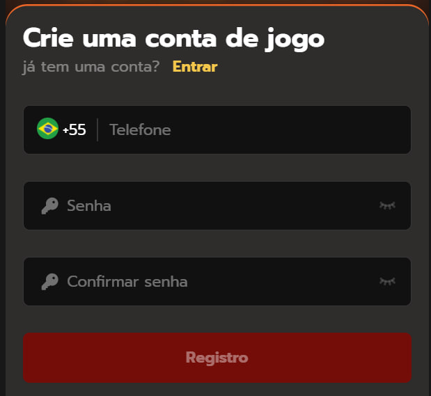 Formulário de Registro CURTAINPG